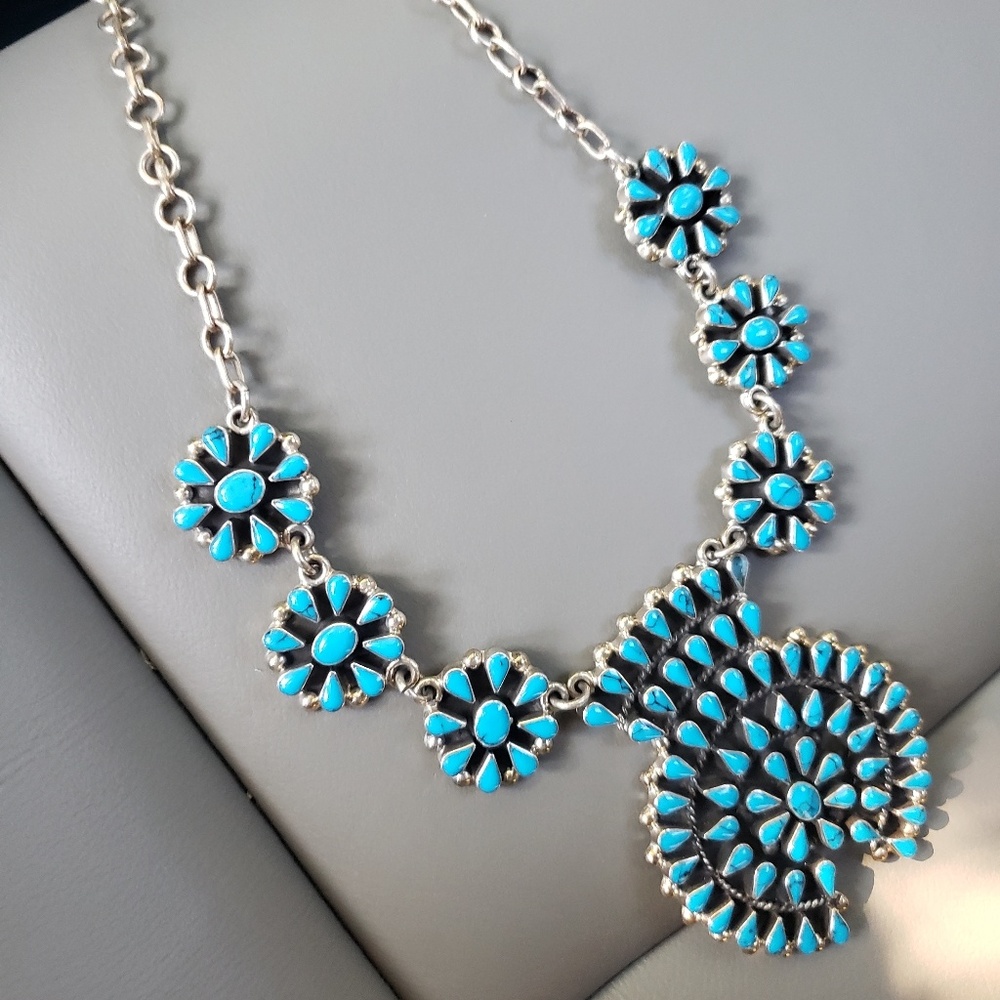Sterling and Turquoise Necklace